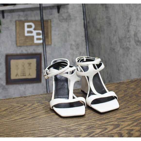 Guess Womens Bacio Wedge Dress Sandals GWBACIO3 White 8M - Picture 3 of 12